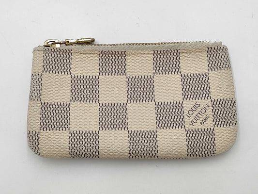LOUIS VUITTON Damier Azur Pochette Cle Coin Case