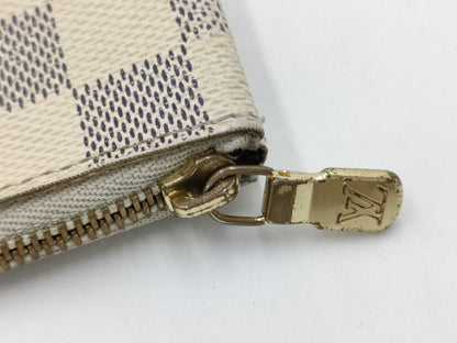 LOUIS VUITTON Damier Azur Pochette Cle Coin Case
