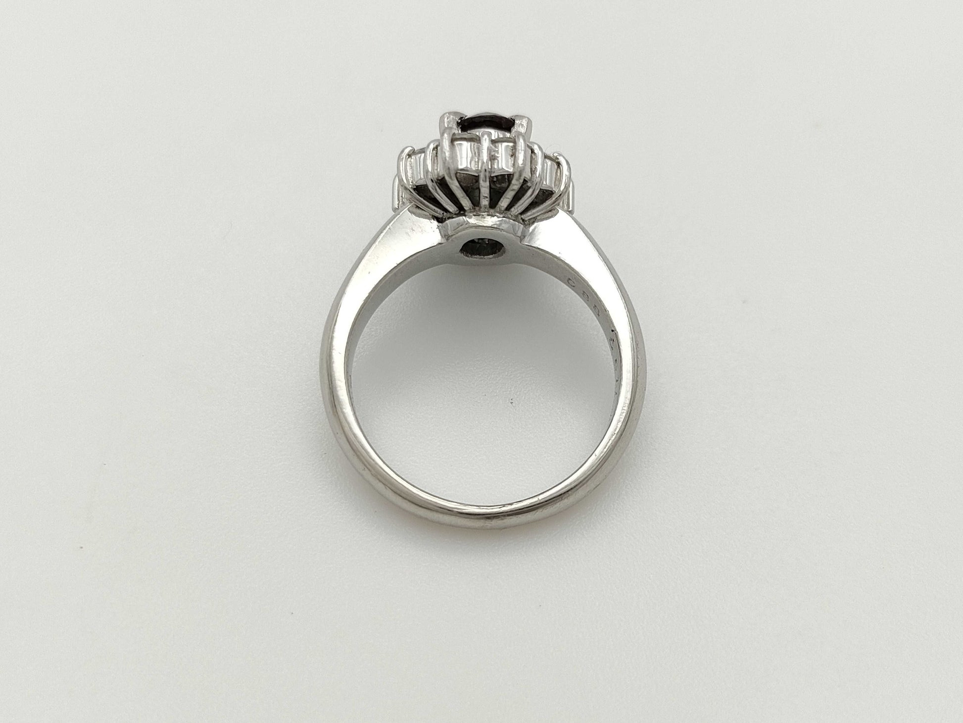 AX 0.811ct D 0.88ct PT900 9.9g Ring 