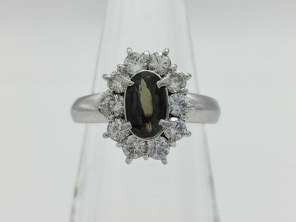 AX 0.811ct D 0.88ct PT900 9.9g Ring 