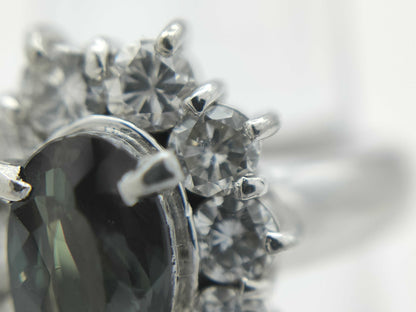 AX 0.811ct D 0.88ct PT900 9.9g Ring 