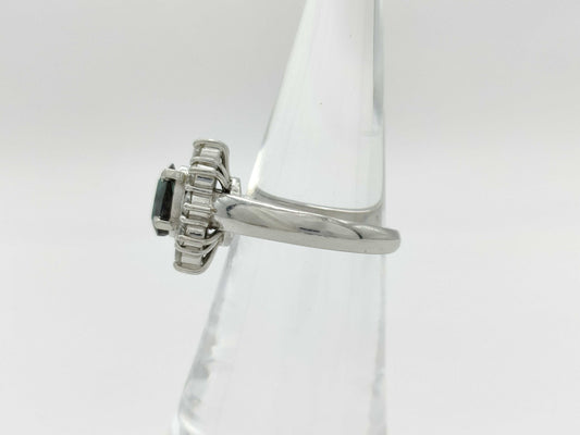AX 0.811ct D 0.88ct PT900 9.9g Ring 