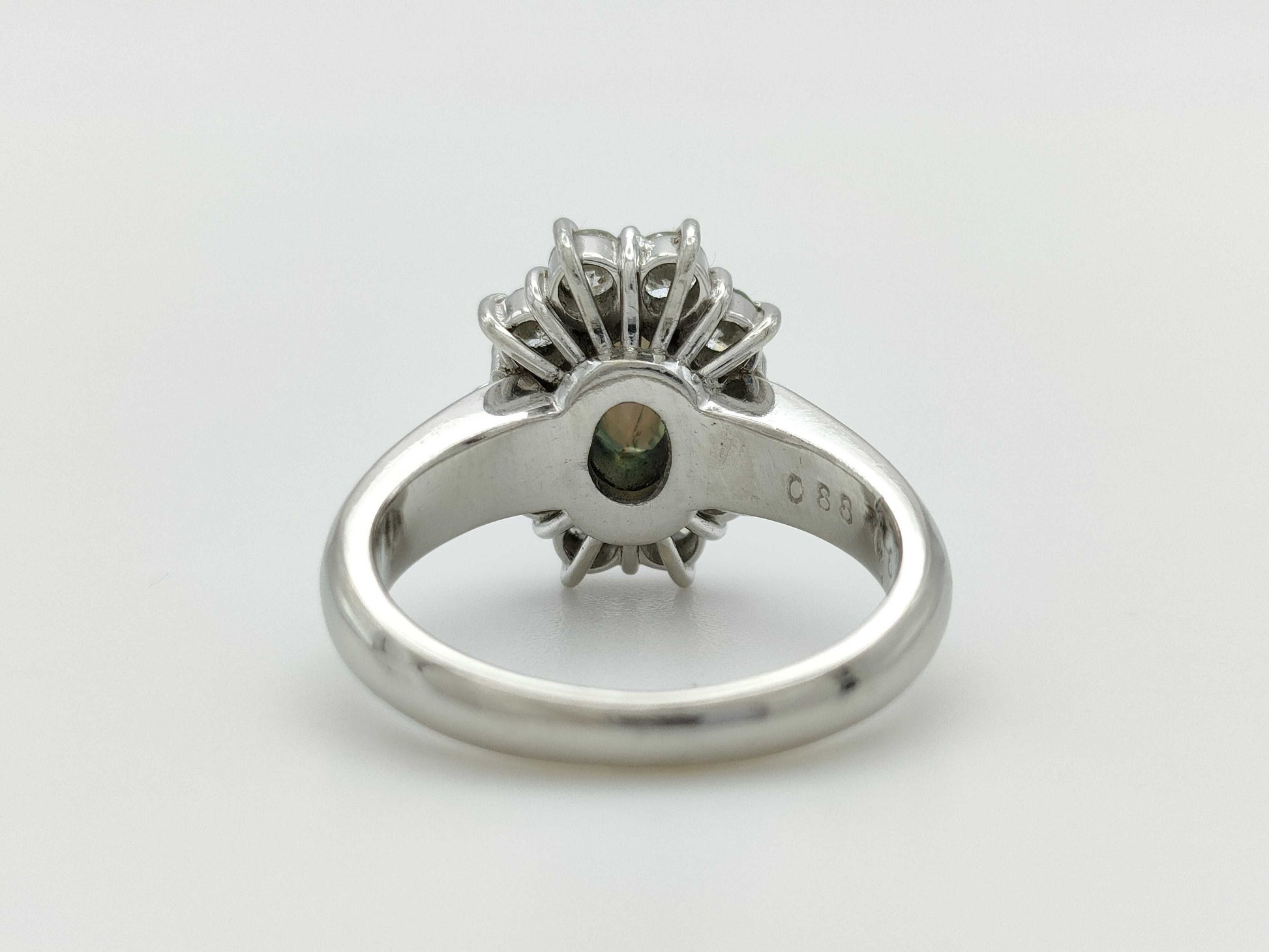 AX 0.811ct D 0.88ct PT900 9.9g Ring 