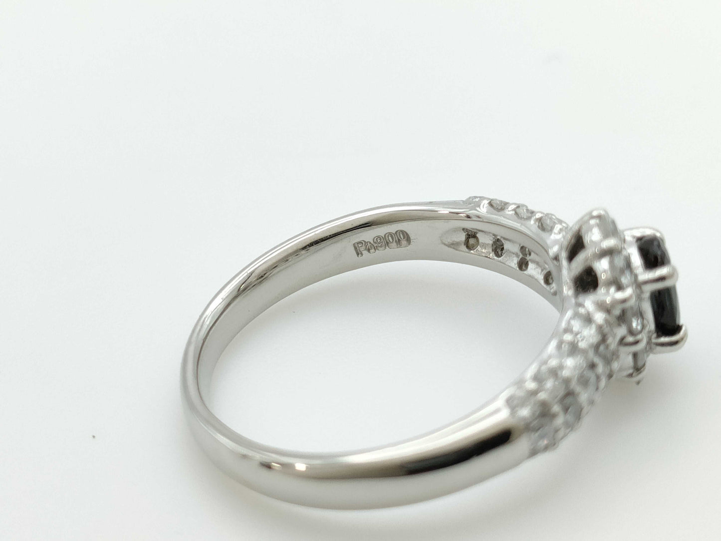 AX 0.43ct D 0.61ct PT900 4.9g Ring 
