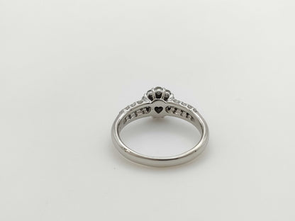 AX 0.43ct D 0.61ct PT900 4.9g Ring 