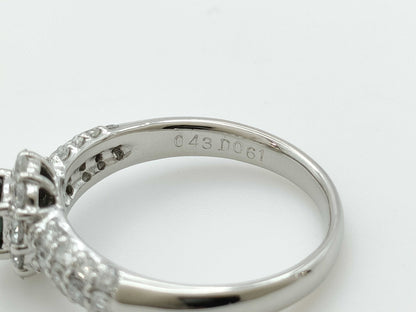 AX 0.43ct D 0.61ct PT900 4.9g Ring 