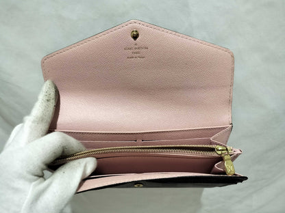 LOUIS VUITTON Damier [20% OFF] Portefeuille Sarah Damier Ebene Wallet