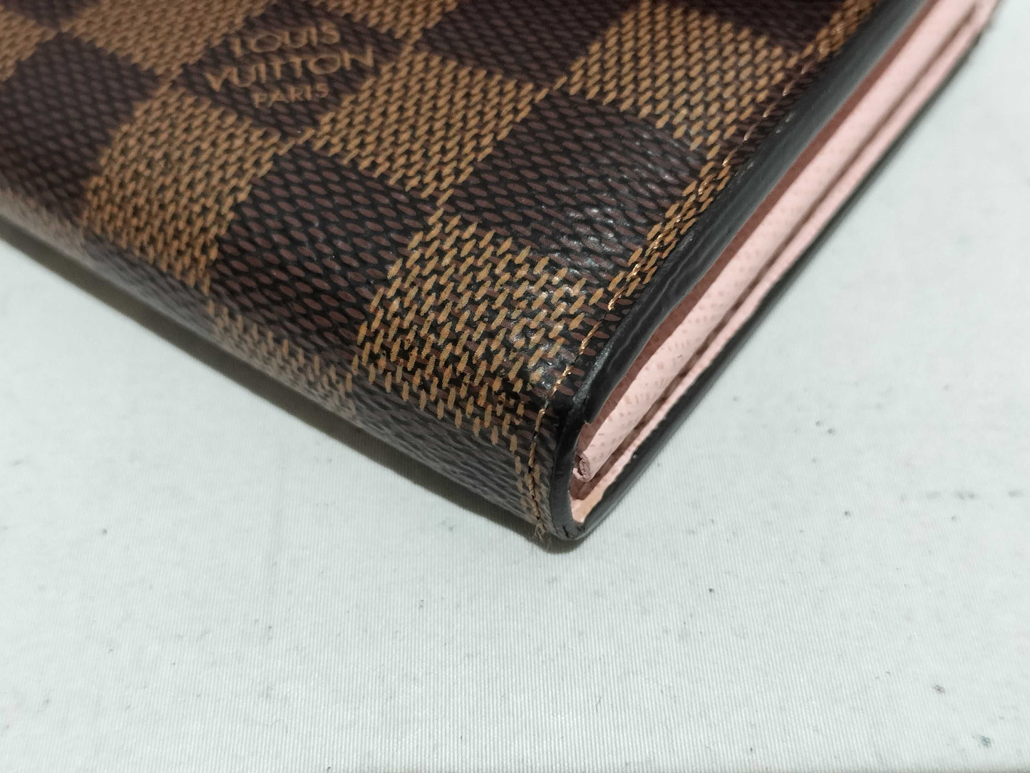 LOUIS VUITTON Damier [20% OFF] Portefeuille Sarah Damier Ebene Wallet