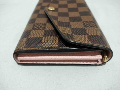 LOUIS VUITTON Damier [20% OFF] Portefeuille Sarah Damier Ebene Wallet