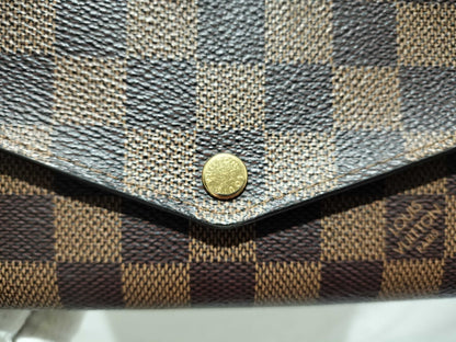LOUIS VUITTON Damier [20% OFF] Portefeuille Sarah Damier Ebene Wallet