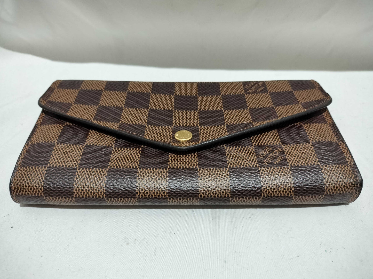 LOUIS VUITTON Damier [20% OFF] Portefeuille Sarah Damier Ebene Wallet