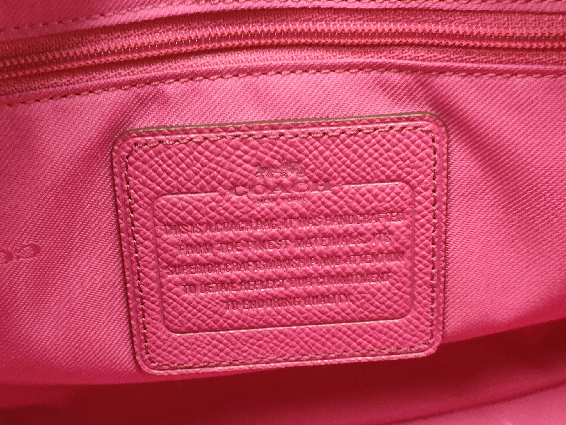 COACH 33996 2WAY Pink Handbag