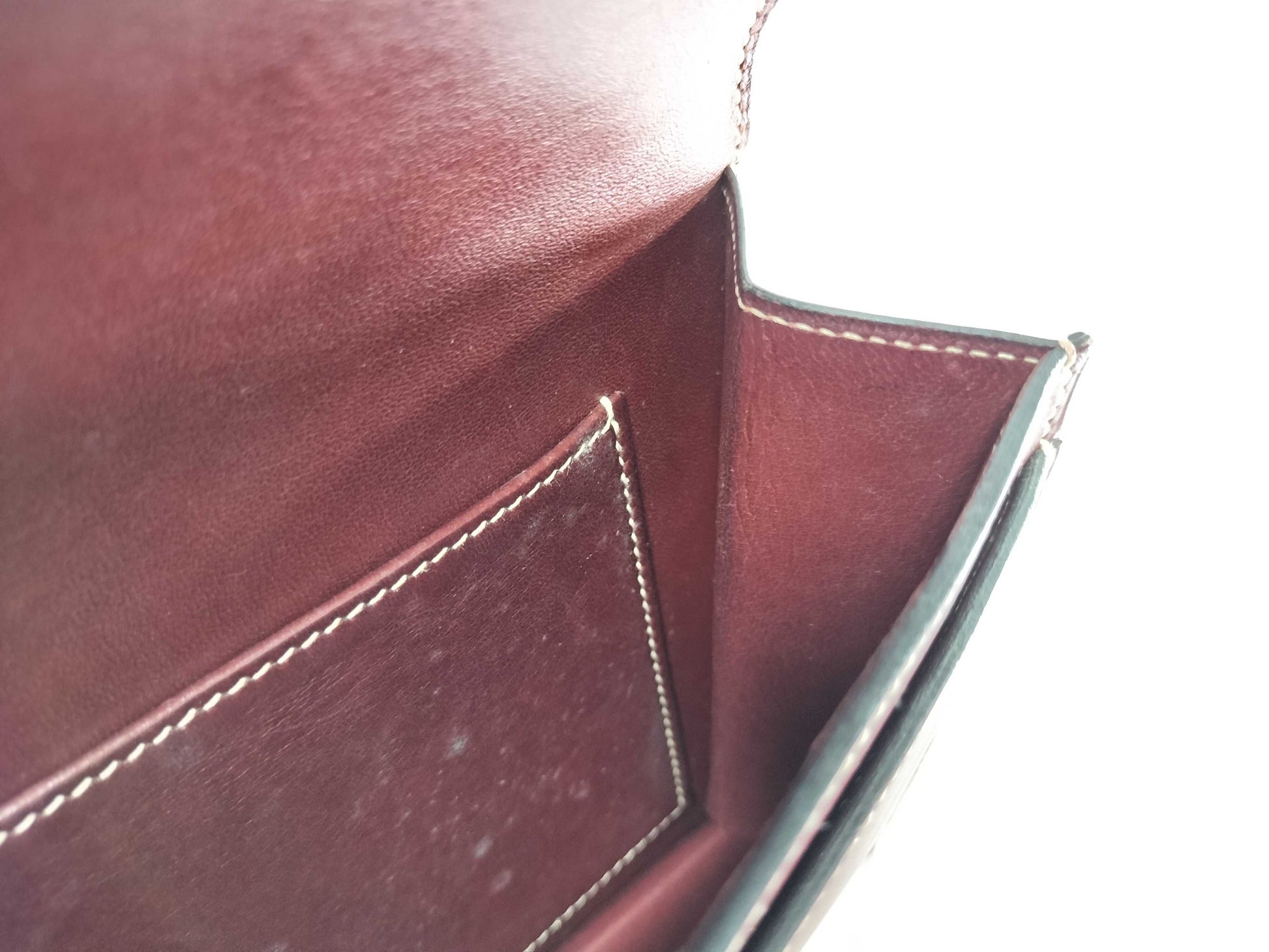 HERMES Valentin Box Calf Liege H D Stamped Shoulder Bag