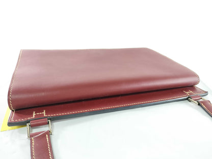 HERMES Valentin Box Calf Liege H D Stamped Shoulder Bag