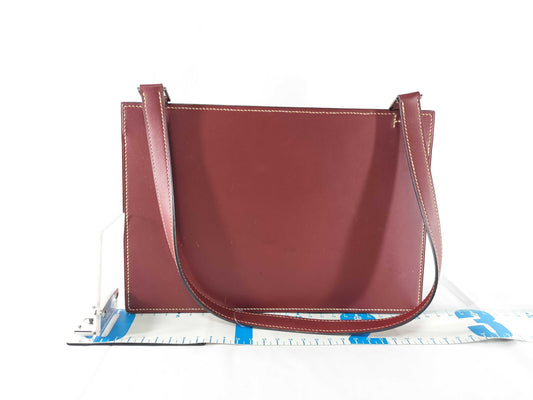 HERMES Valentin Box Calf Liege H D Stamped Shoulder Bag