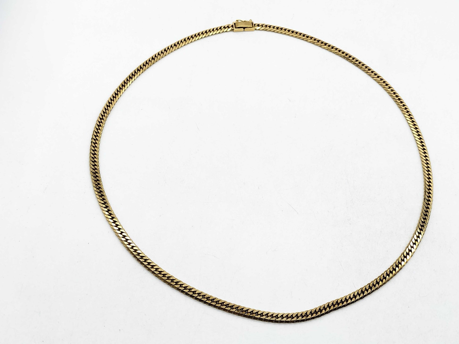 6-sided double 18K gold kihei necklace, 30.1g 
