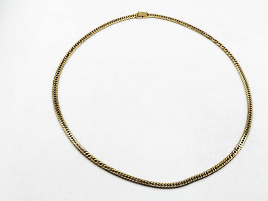 6-sided double 18K gold kihei necklace, 30.1g 