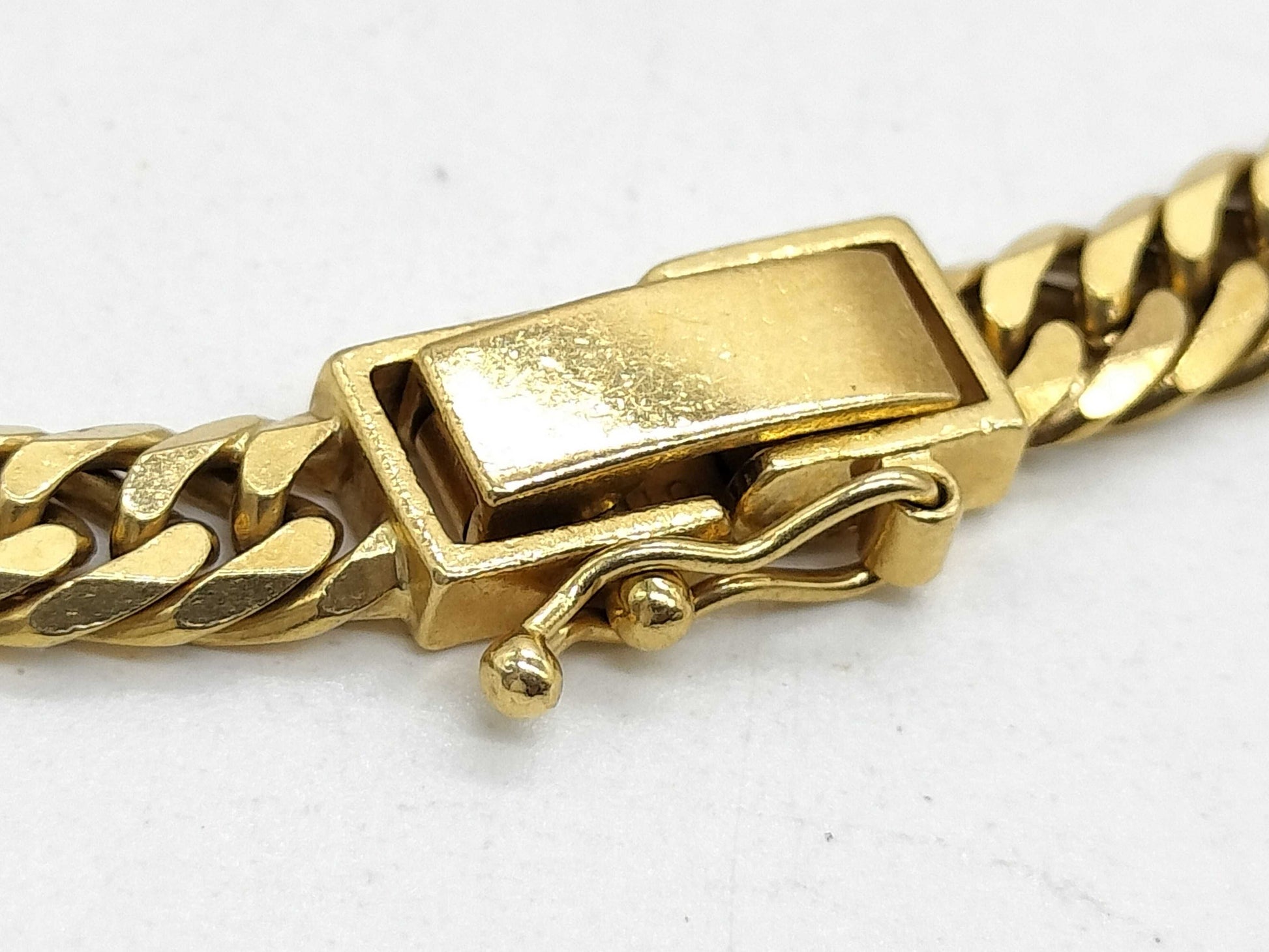 6-sided double 18K gold kihei necklace, 30.1g 