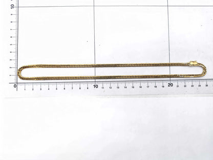 6-sided double 18K gold kihei necklace, 30.1g 