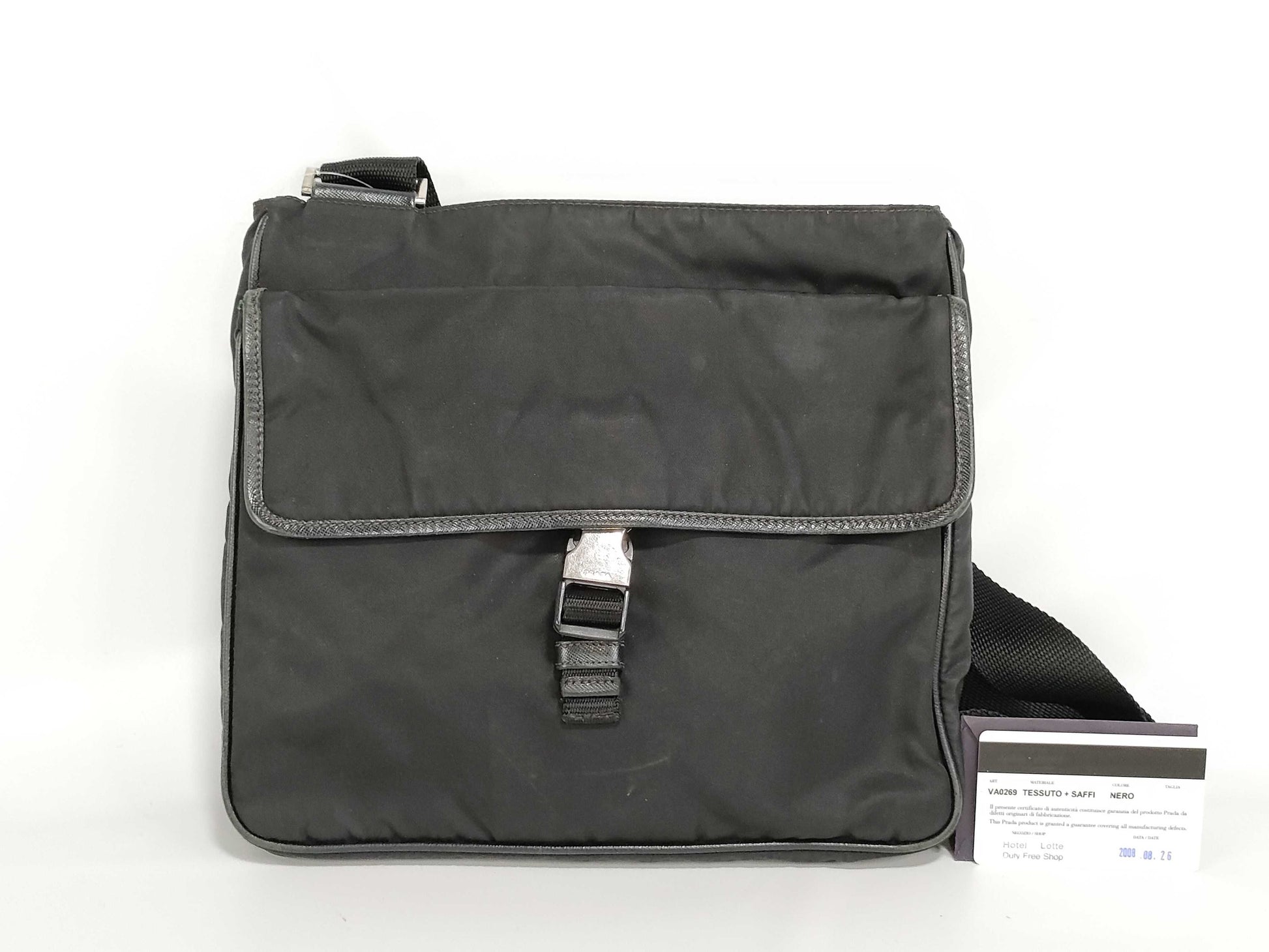 PRADA nylon one-shoulder adjustable shoulder bag