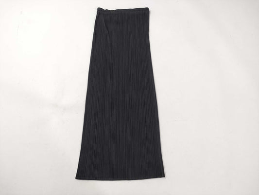 ISSEY MIYAKE Pleats Please Black Long Skirt