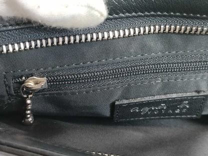 agnes b. one-shoulder leather shoulder bag