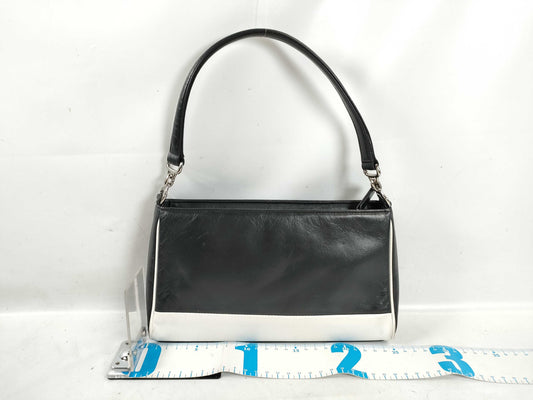 agnes b. one-shoulder leather shoulder bag