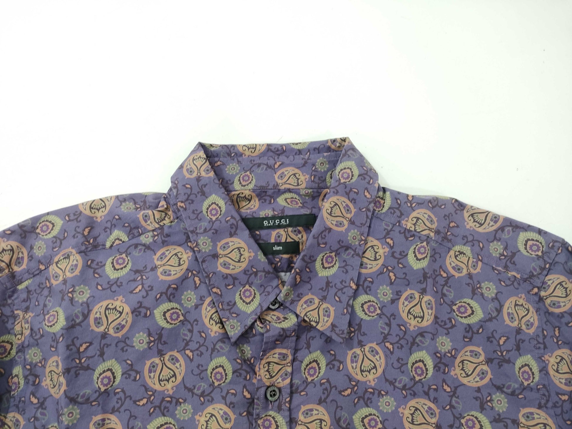 GUCCI Silk Shirt, All-Over Print Shirt