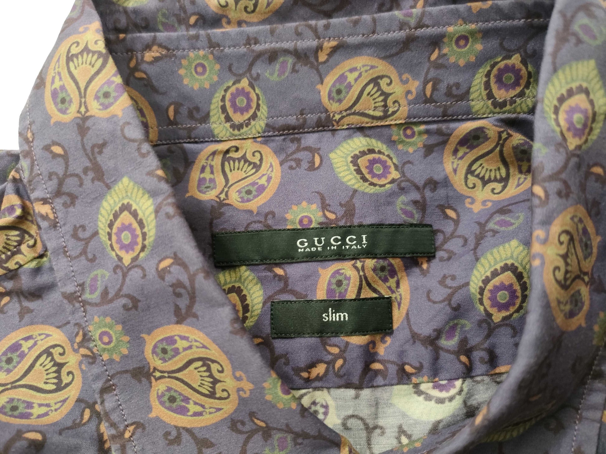 GUCCI Silk Shirt, All-Over Print Shirt