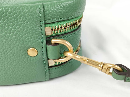 Tory Burch Leather Logo Shoulder Bag Green