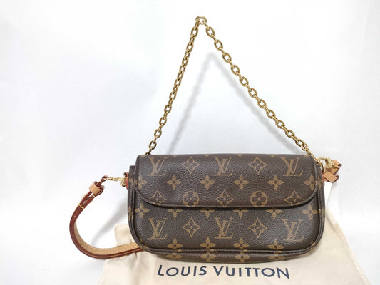 LOUIS VUITTON Monogram Ivy Wallet Chain M81911 RFID Enabled Shoulder Bag