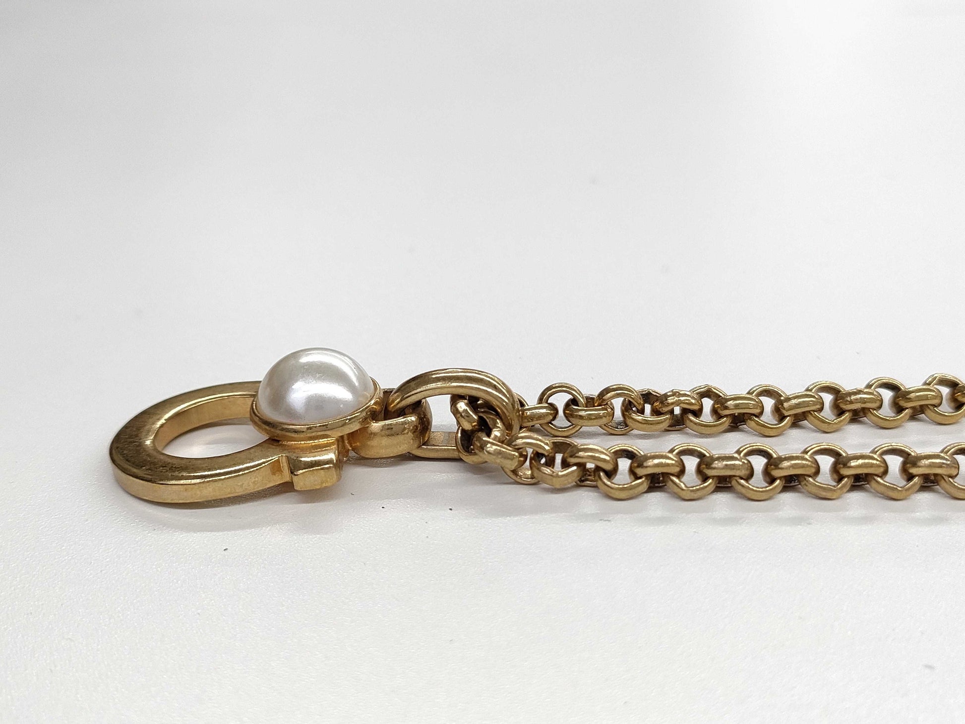 Salvatore Ferragamo Gancini Pearl Necklace