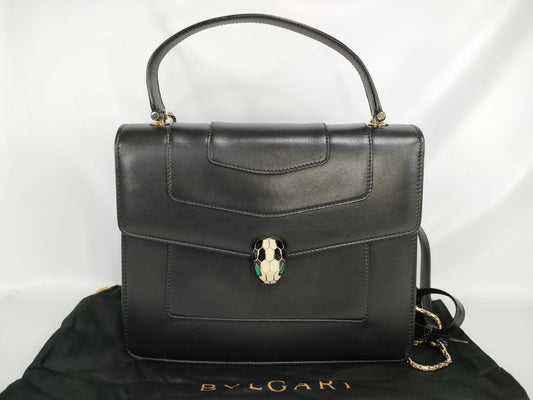 BVLGARI Hand Black Handbag