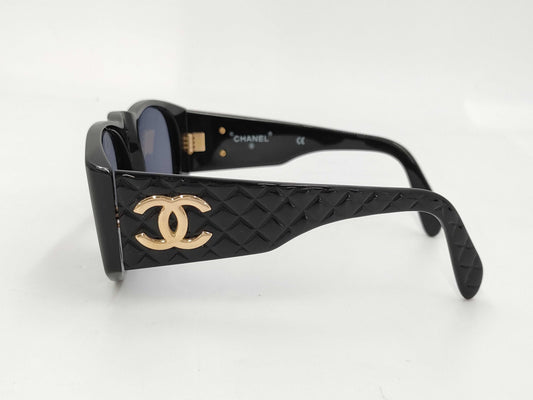 CHANEL Matelasse Sunglasses with Box Sunglasses/Eyewear