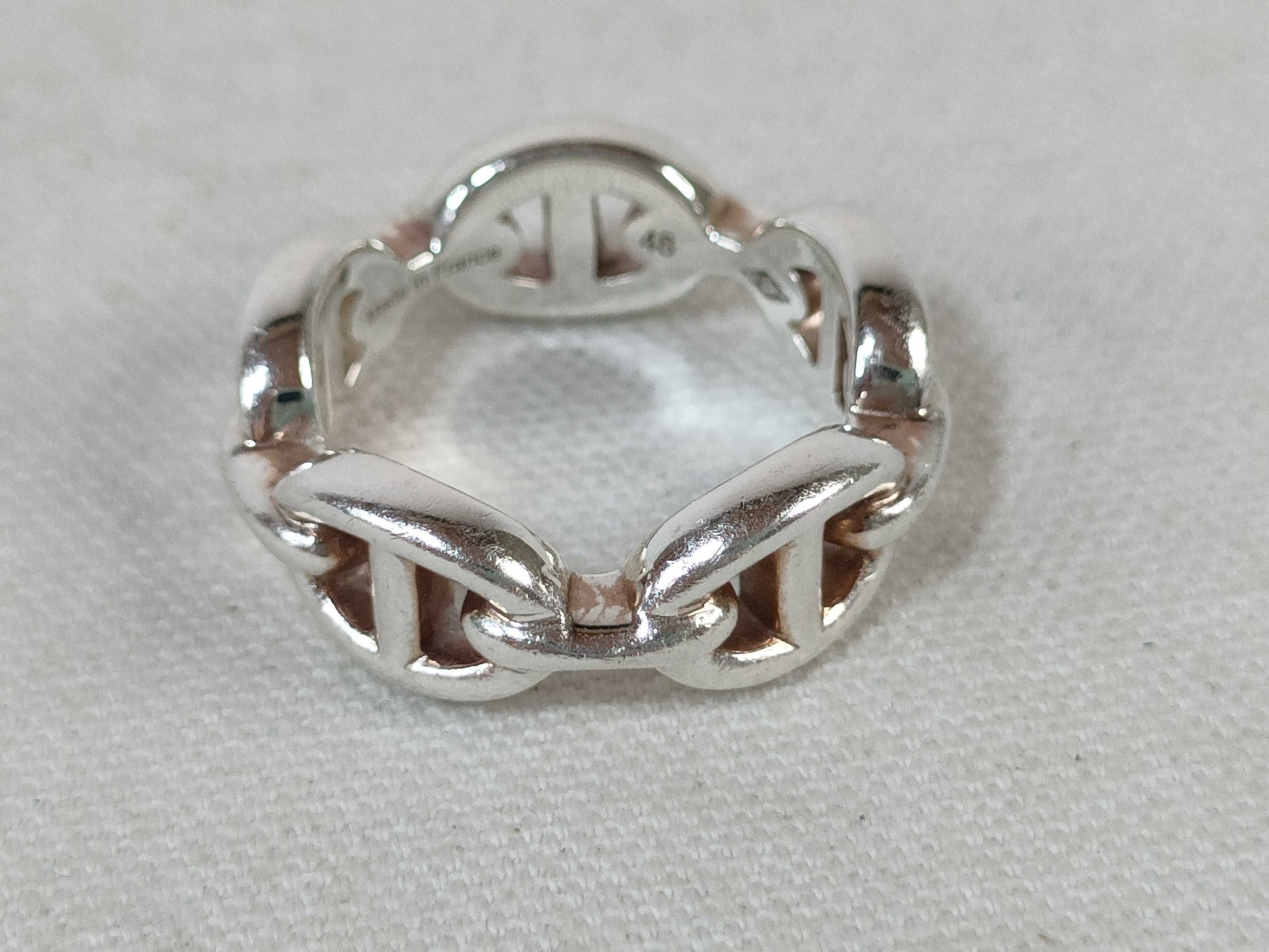 HERMES Chaine d'Ancre/Anchaine/48 5.6g Ring