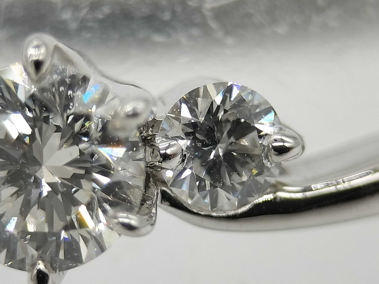 ROYAL ASSCHER D0.22ct FD0.10ct Pt950 3.1g Ring 