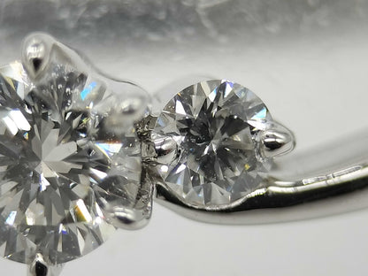 ROYAL ASSCHER D0.22ct FD0.10ct Pt950 3.1g Ring 