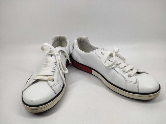 PRADA Men's Leather Logo Sneakers