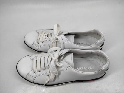 PRADA Men's Leather Logo Sneakers