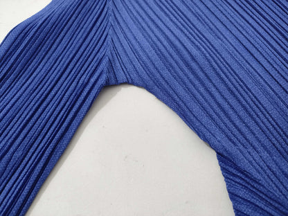 PLEATS PLEASE Pleats Please Top Blue 3/4 Sleeve Top