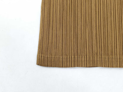 PLEATS PLEASE Brown Sleeveless Dress