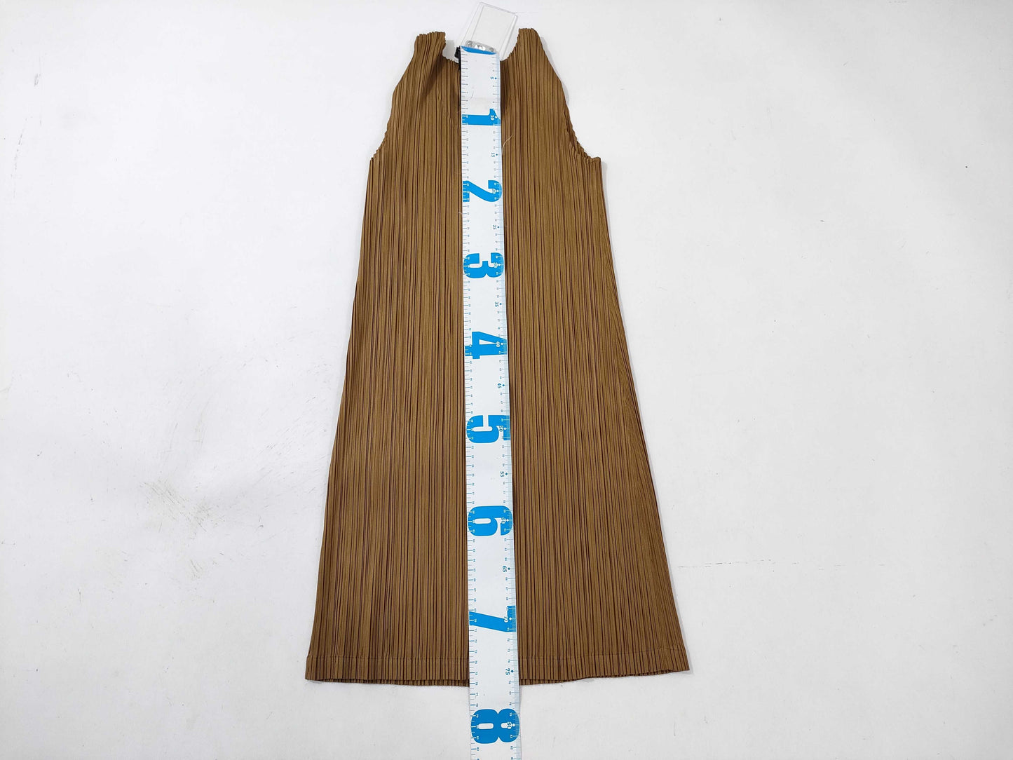 PLEATS PLEASE Brown Sleeveless Dress