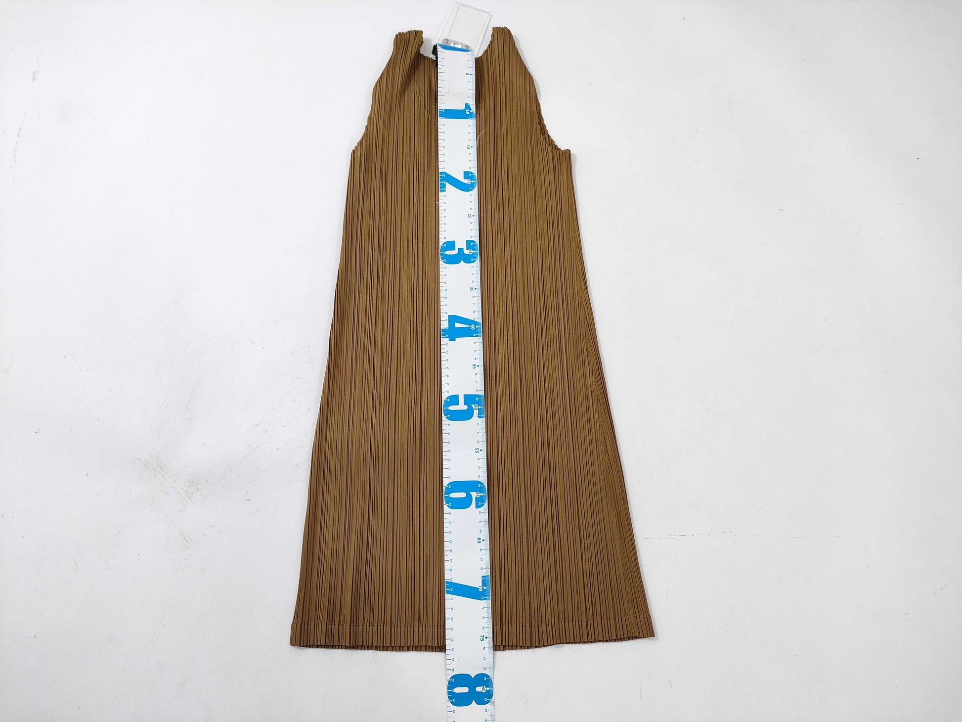PLEATS PLEASE Brown Sleeveless Dress