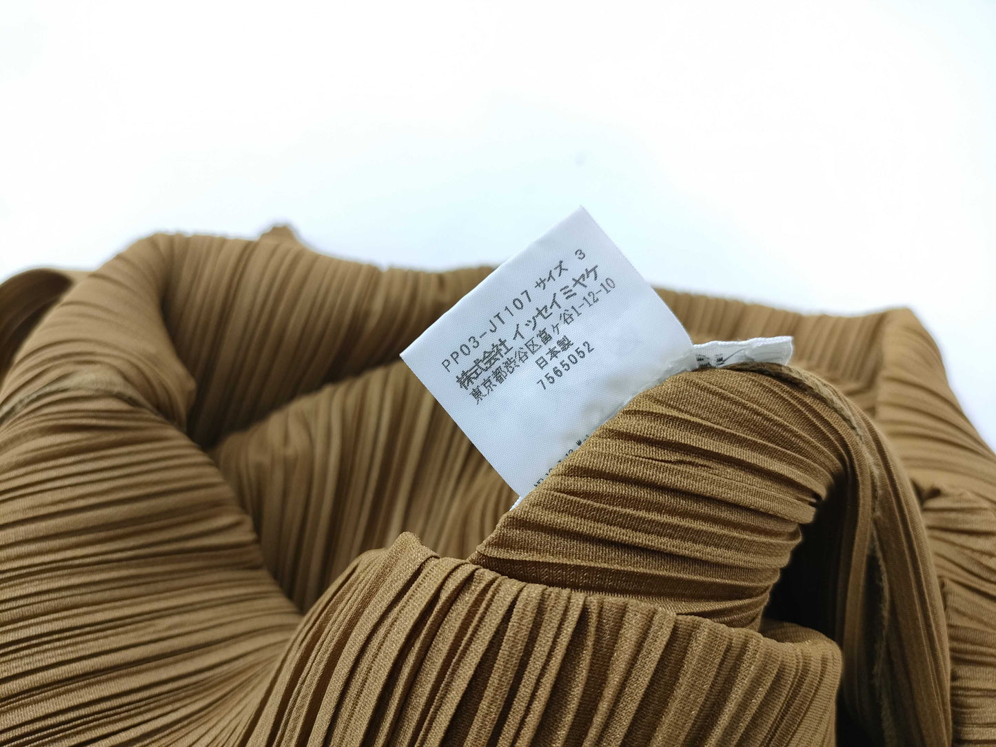 PLEATS PLEASE Brown Sleeveless Dress
