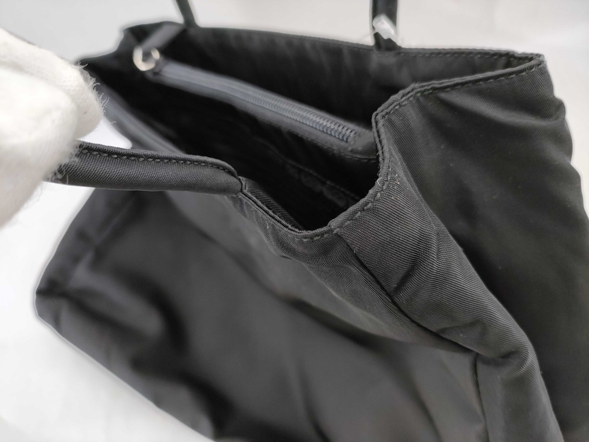 PRADA Nylon Tessuto City Black Handbag