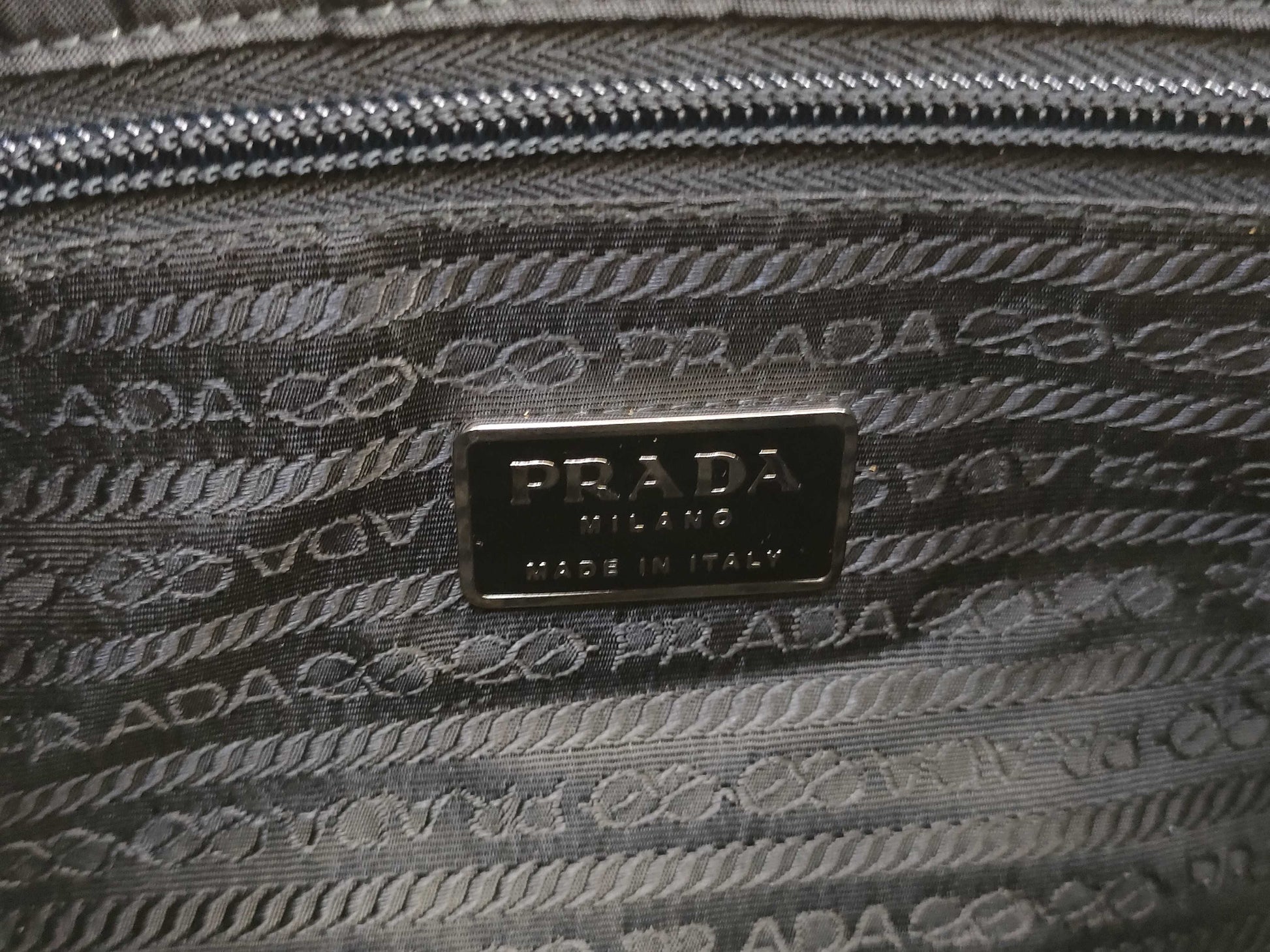 PRADA Nylon Tessuto City Black Handbag