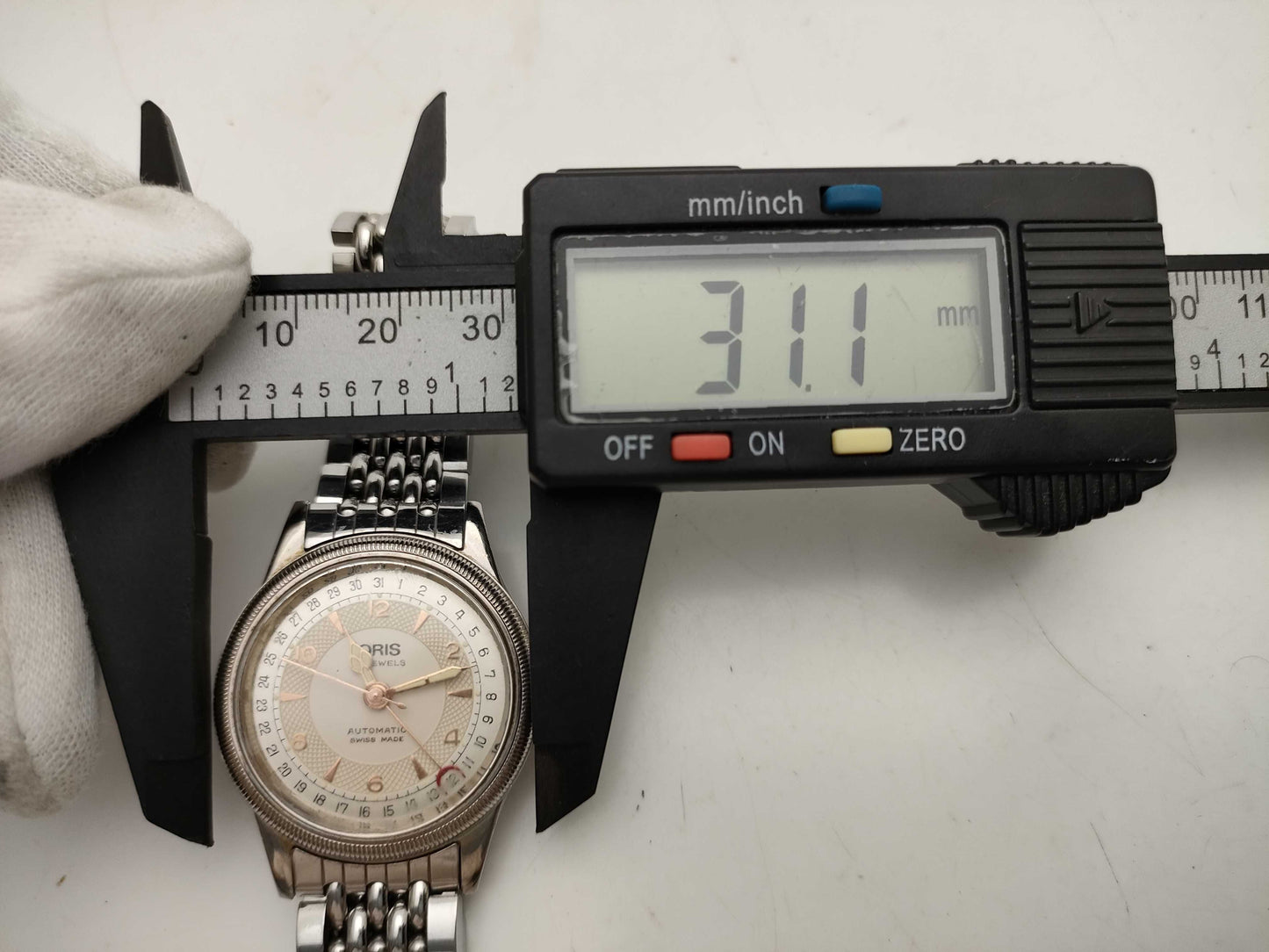 Oris Pointer Date Women's Watch with See-Through Back