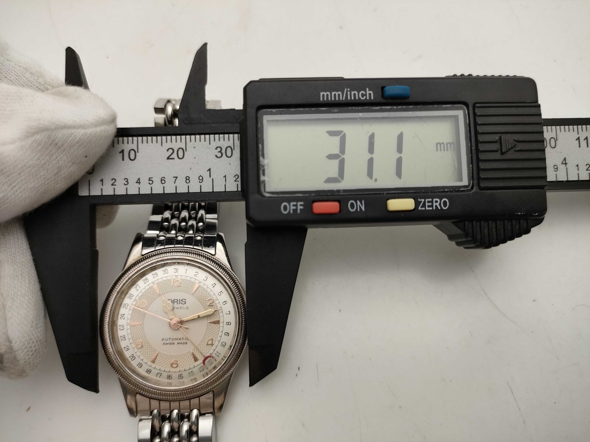 Oris Pointer Date Women's Watch with See-Through Back