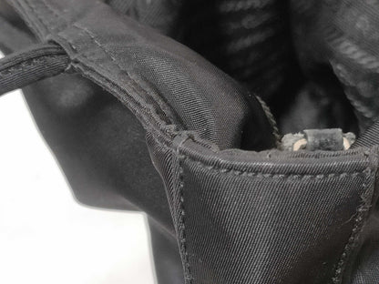 PRADA Nylon Triangle Logo Tote Bag