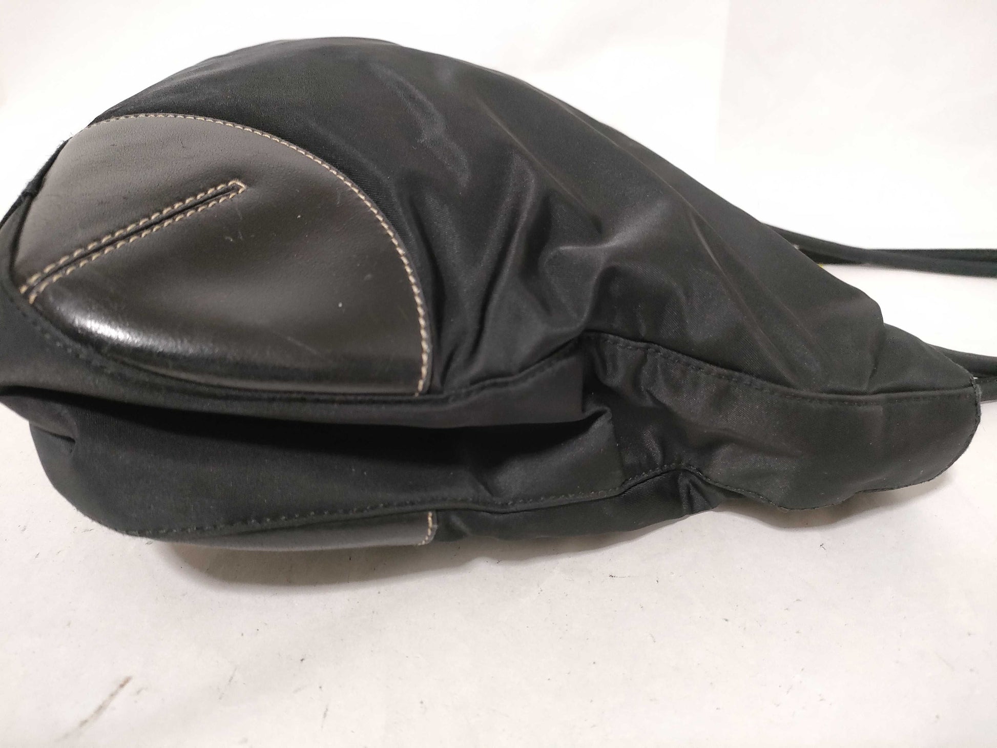 PRADA Nylon Triangle Logo Tote Bag